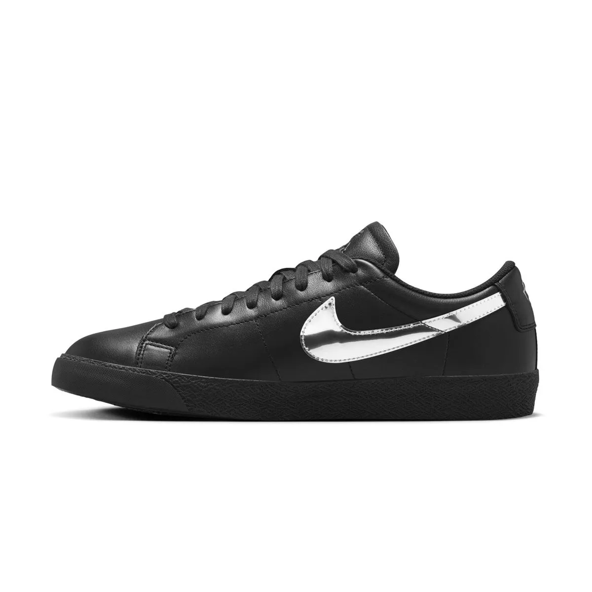 '  Dancer Skateboards SB Zoom Blazer Low 'Black Metallic Silver' Canvas tie - up style