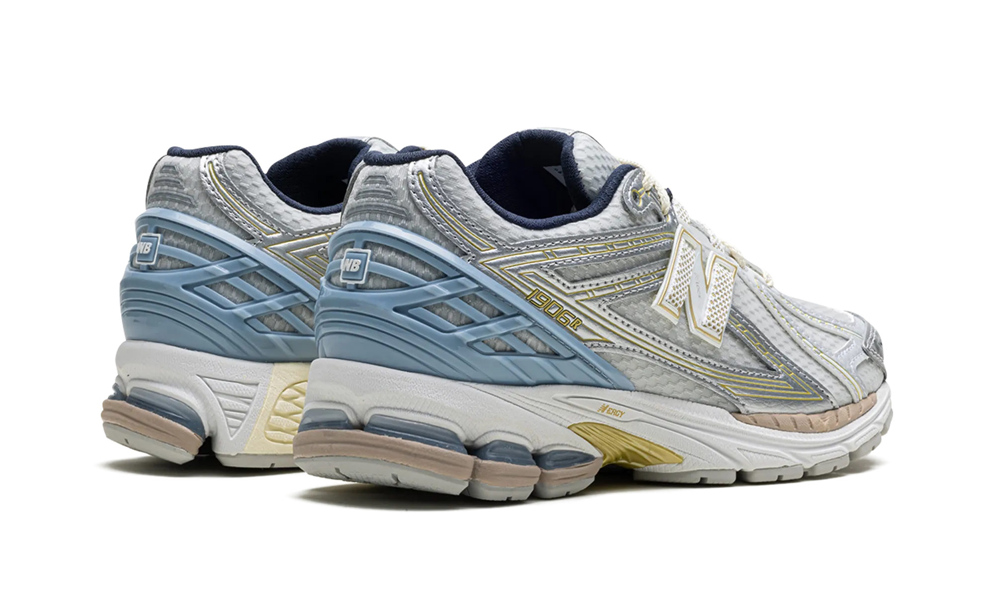 1906R "Kith- White" reinforced - toe - area - durability shoes morning running
