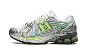 indoor activity running on a wooden track shoes 1906R "Neon Pack - Green - ASOS Exclusive"