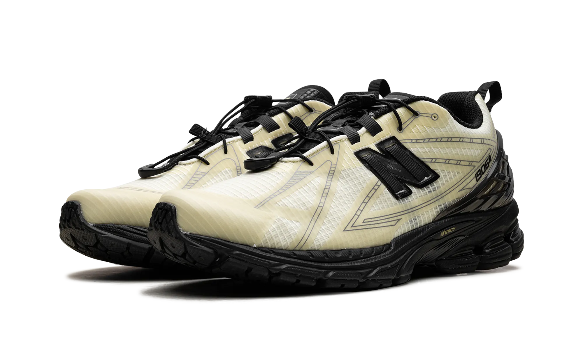 1906R "Pistachio Butter Black" reflective - design shoes toe - box - roomy shoes
