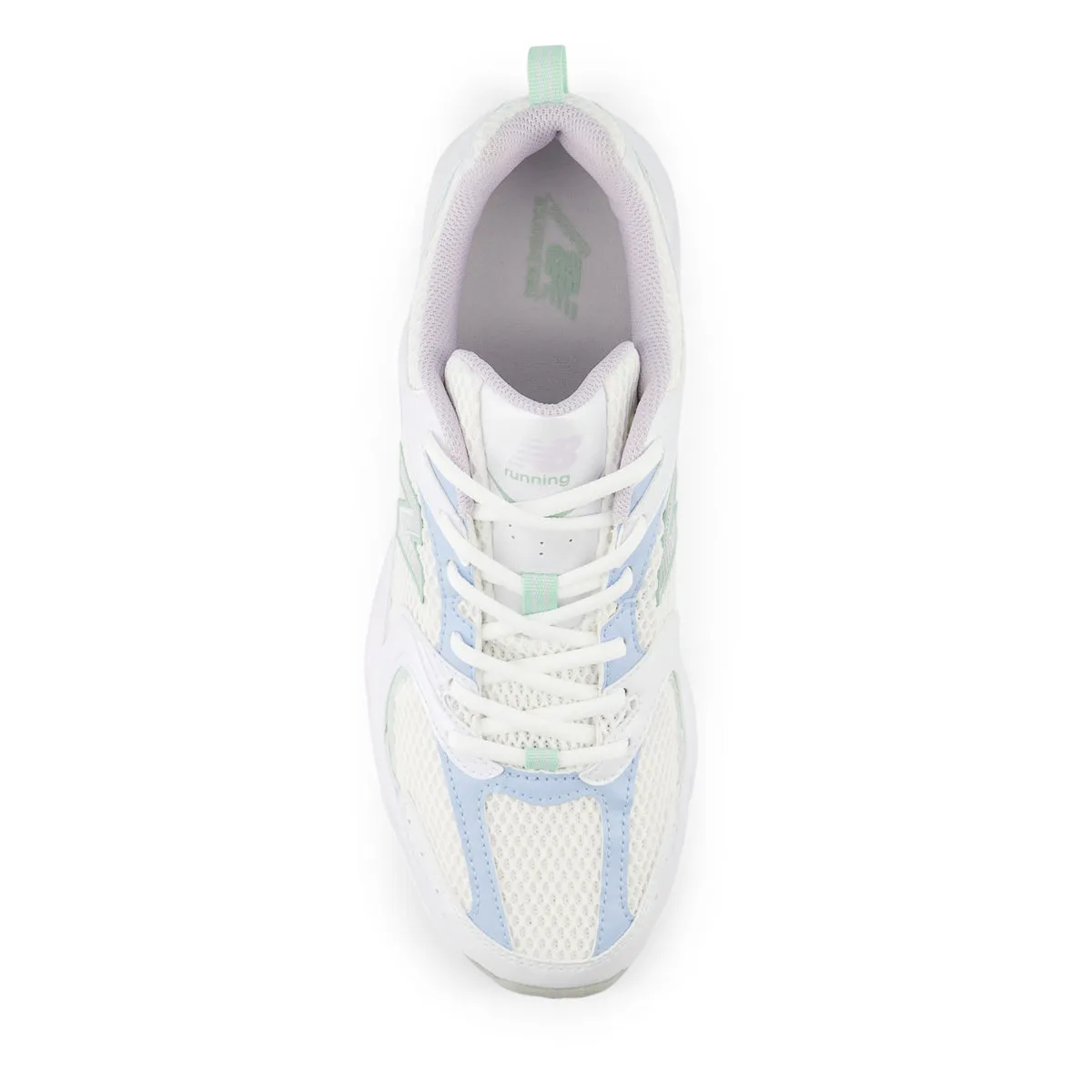 Lace Up Comfort Cushion 530 'White Light Chrome Blue'