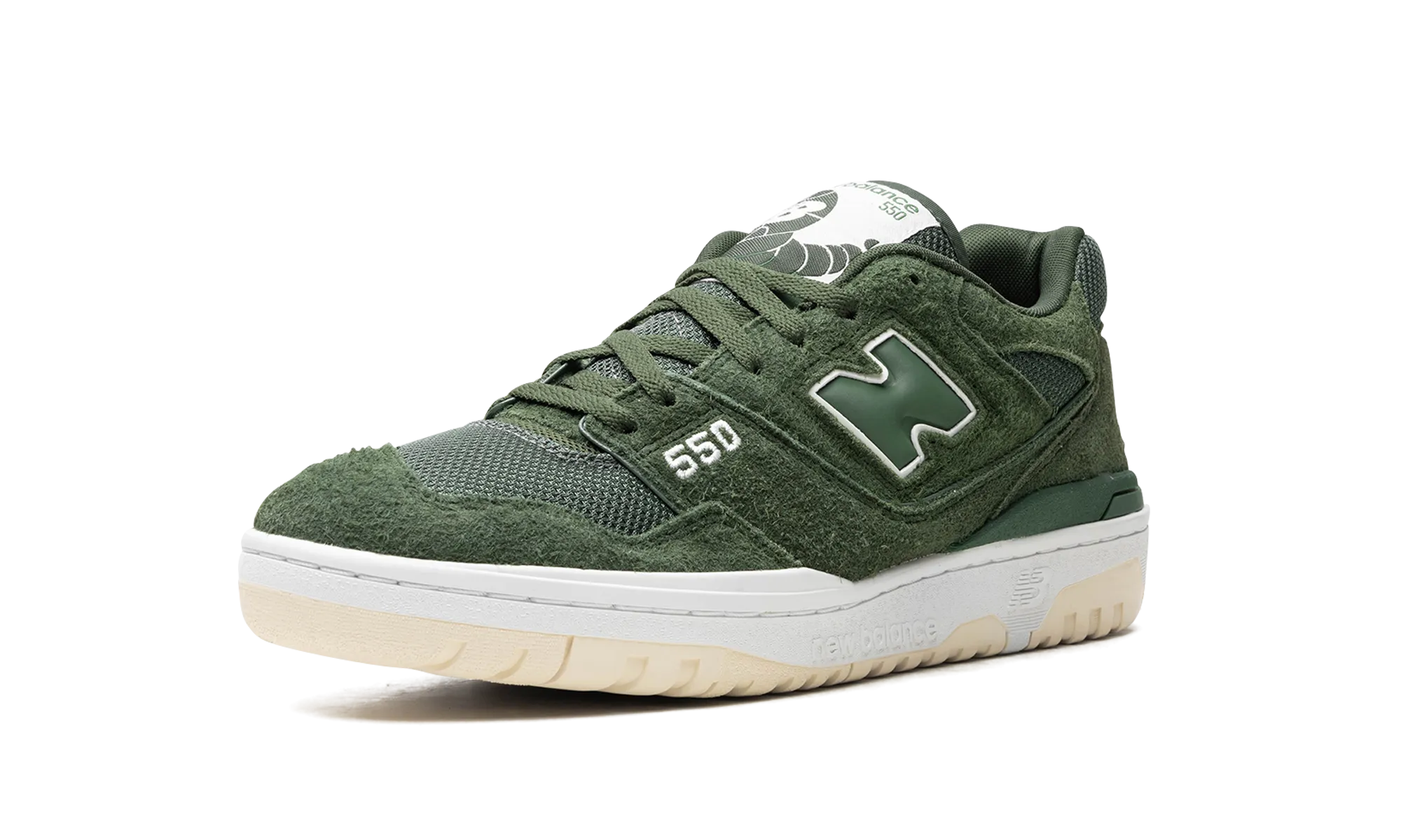 gusseted tongue running shoes 550 "Nori"