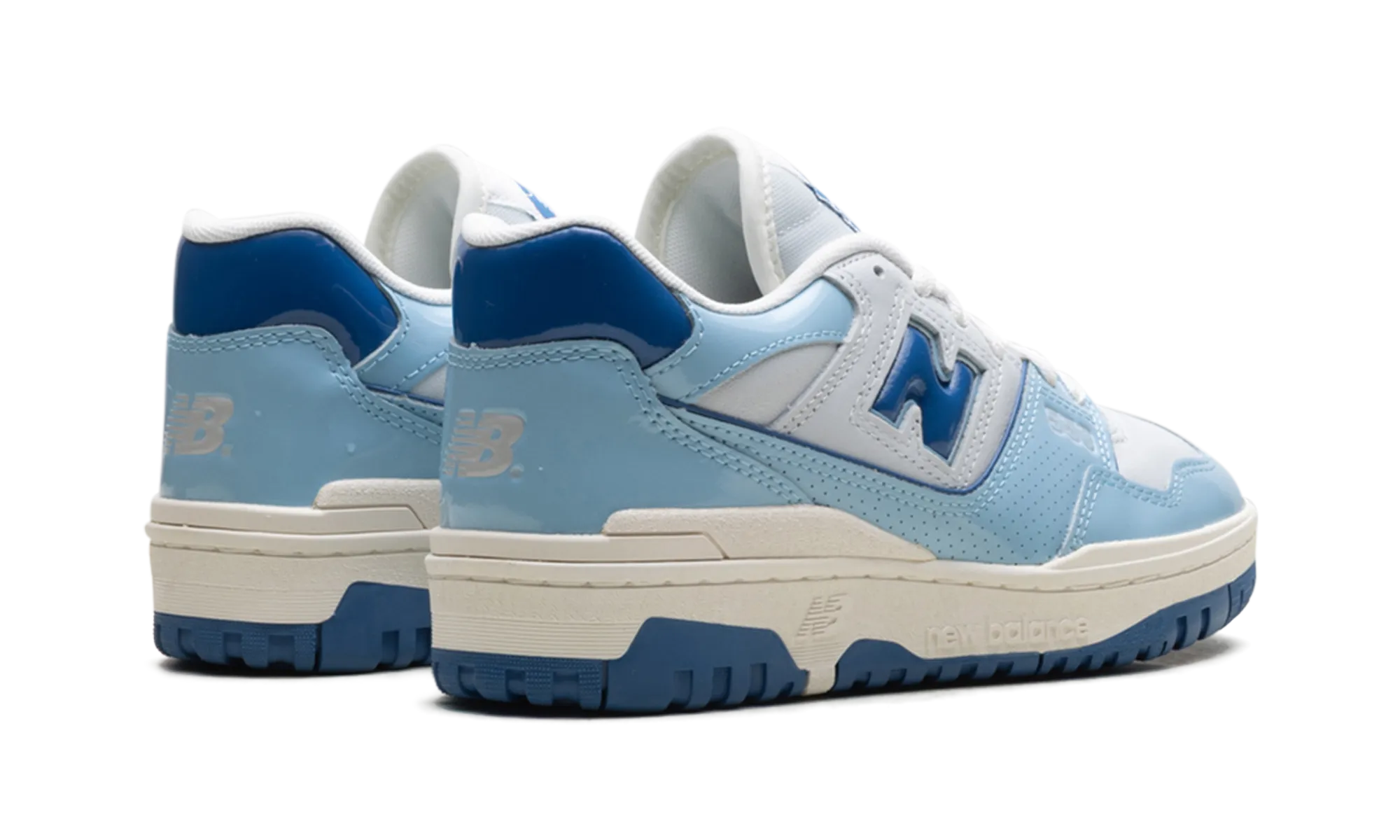 fun run running wear Aerodynamic 550 "Patent - White / Powder Blue"