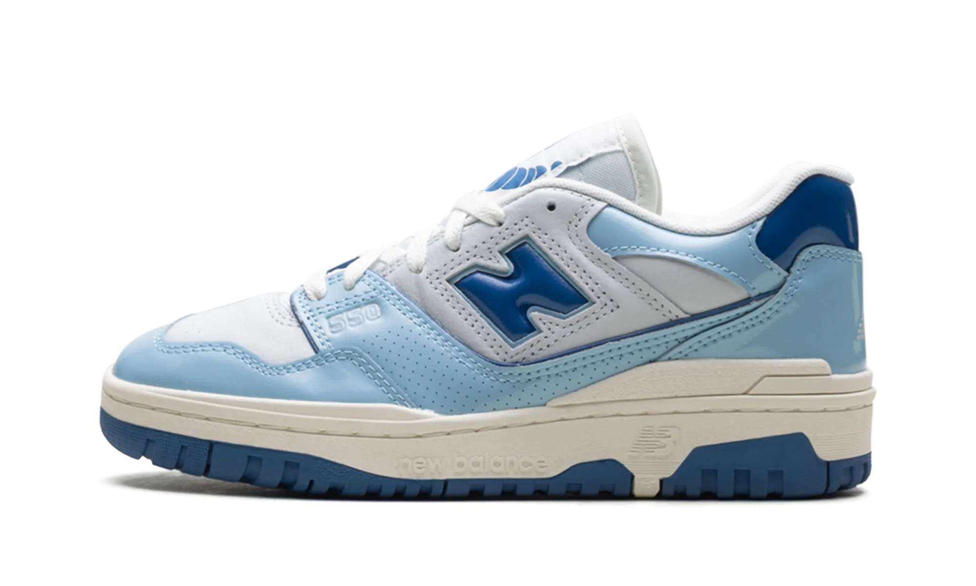outdoor - style shoes Comfort Padding 550 "Patent - White / Powder Blue"