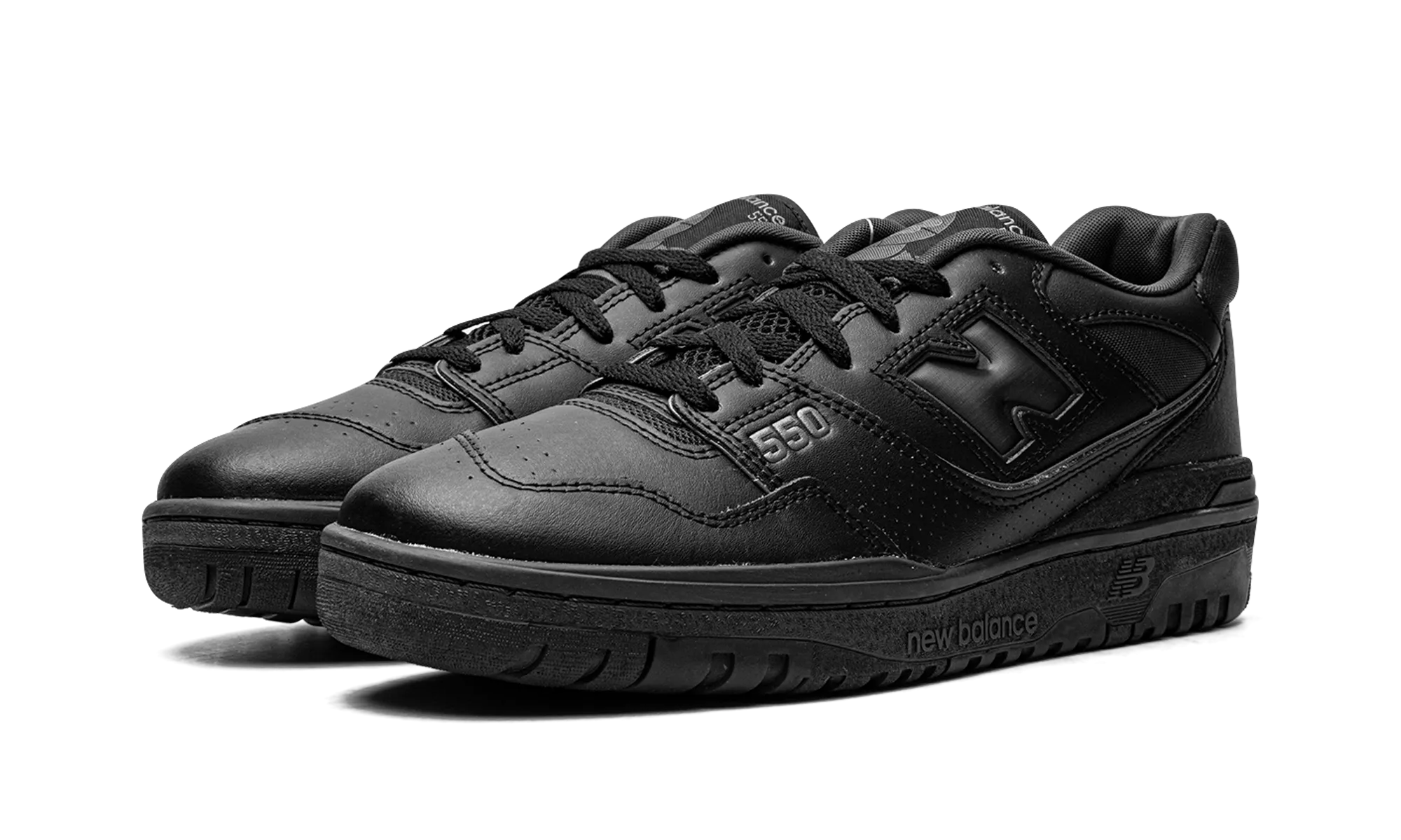 550 "Triple Black" ombre running option mesh construction shoes