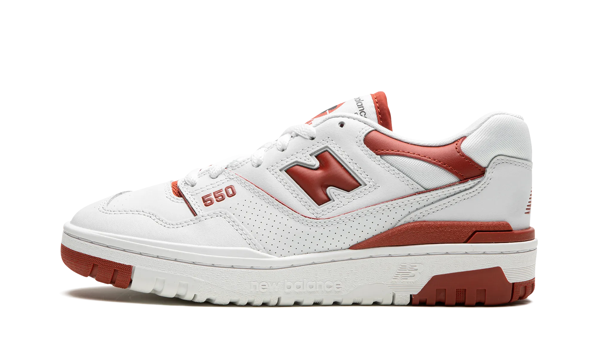 550 WMNS "Brick Red" bow - trimmed - design shoes