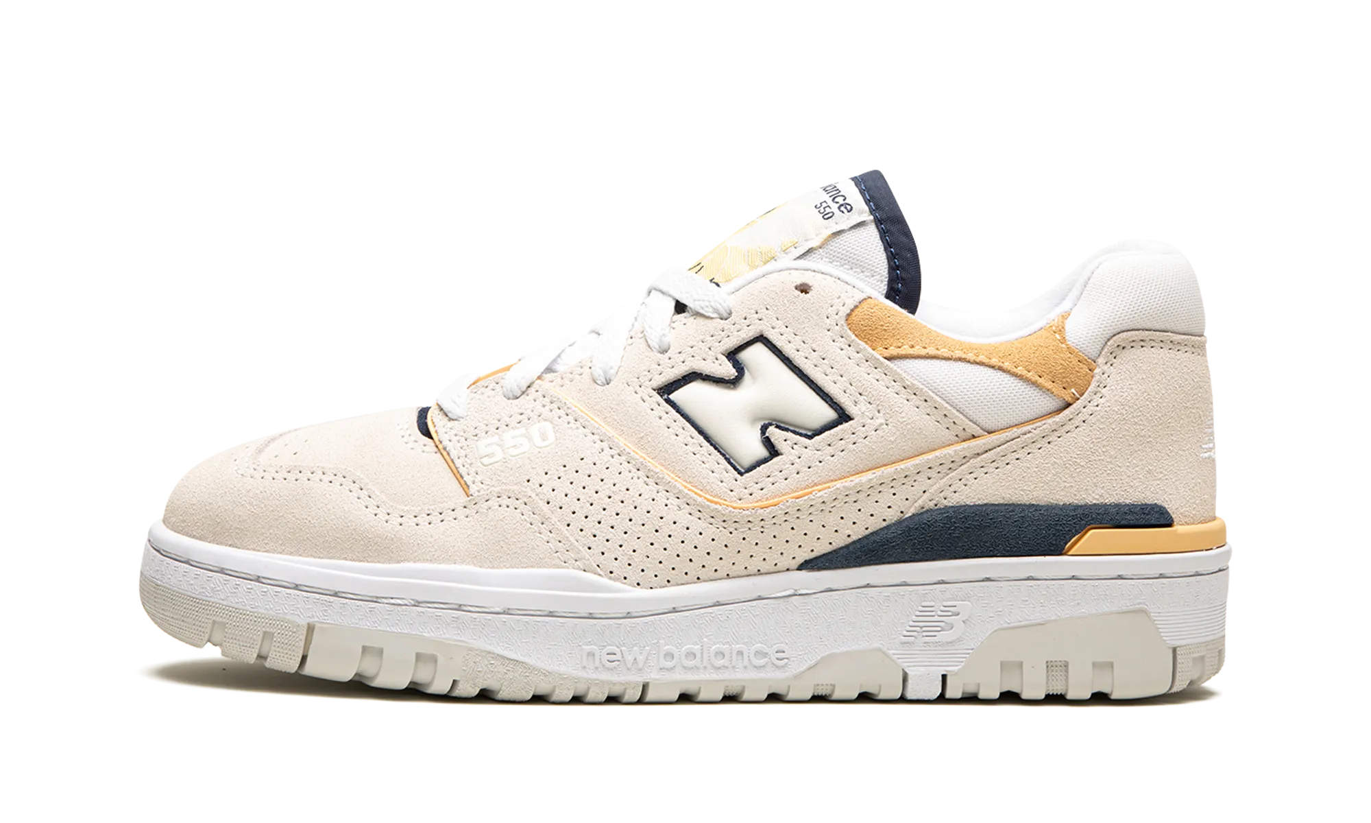 well - balanced waterproof fabric shoes 550 WMNS "Cream Yellow"