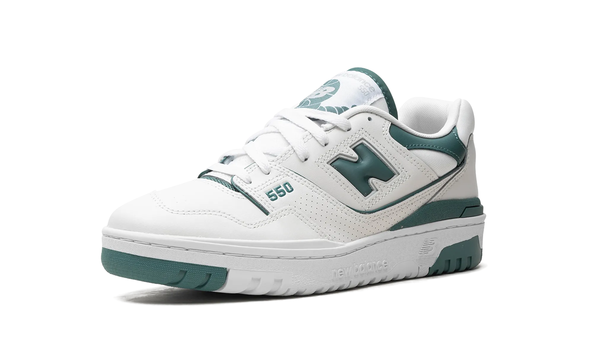 white shoes 550 WMNS "Reflection / New Spruce"