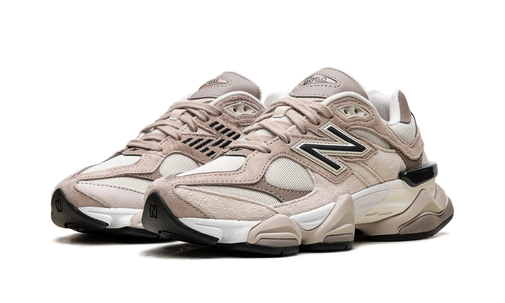 9060 "Beige Cream" tie - dye running shoes winter - resistant