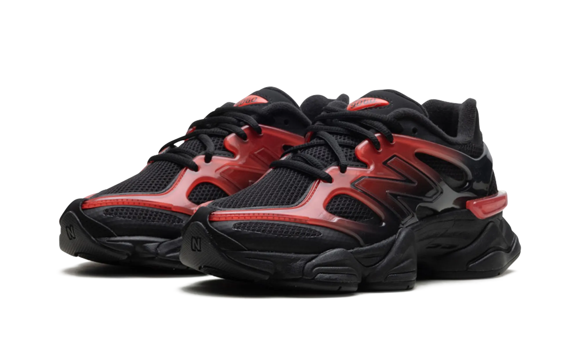 running with a safety light 9060 "Black Red Gradient"