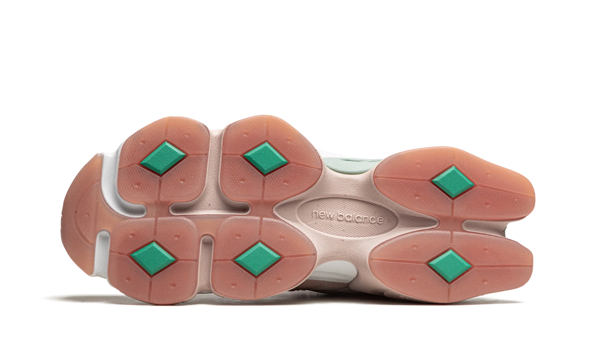 9060 "Joe Fresh Goods - Inside Voices Penny Cookie Pink" running in a desert shoes Heel protection
