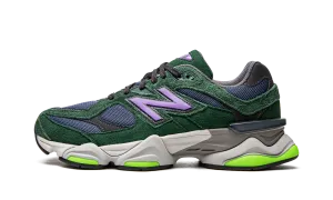 synthetic strength lace - up running shoes 9060 "Nightwatch Green"