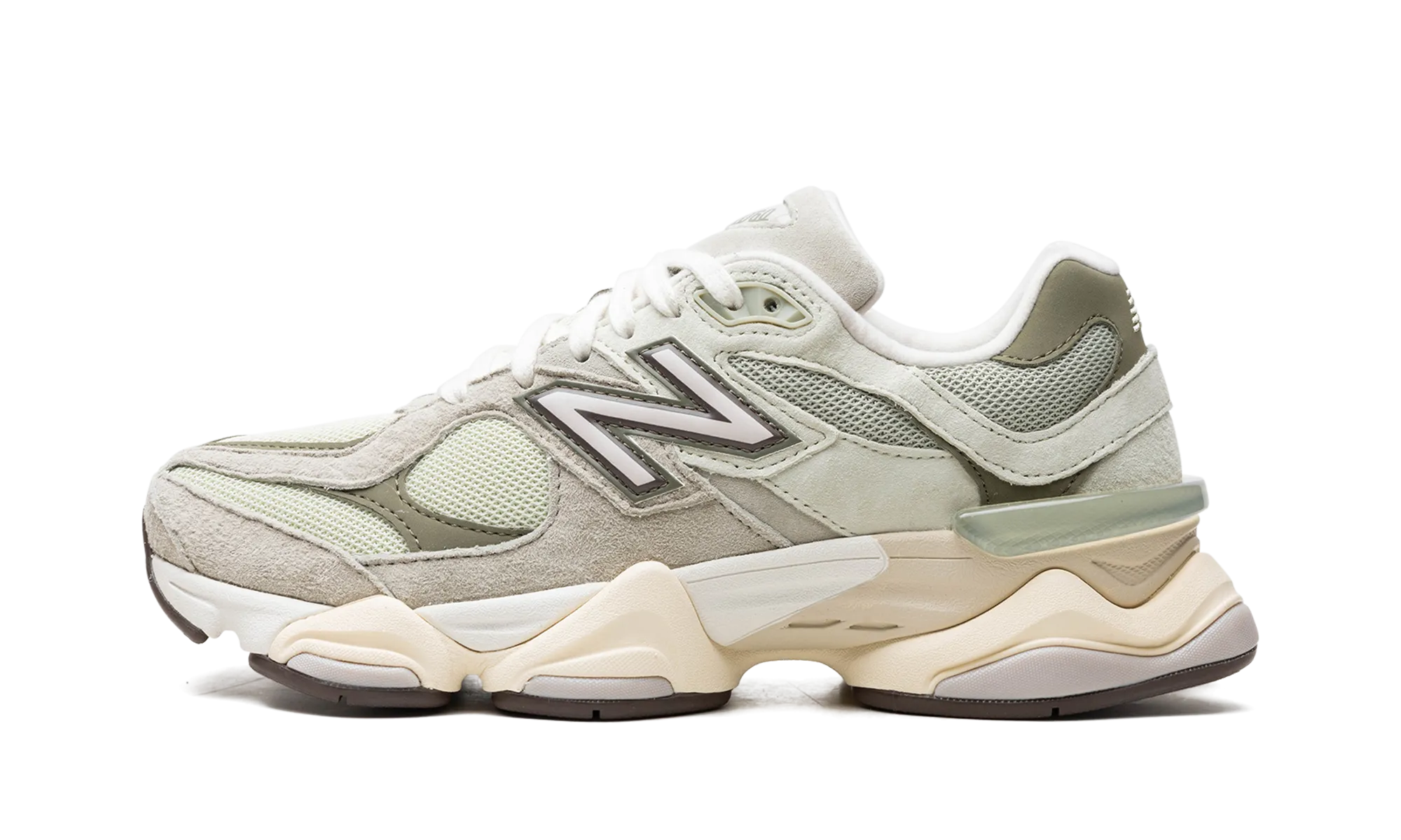 9060 "Olive" moisture - wicking - design shoes