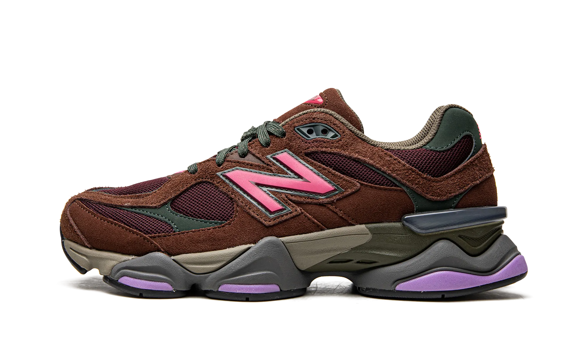 right - foot shoe 9060 "Rich Oak / Burgundy"