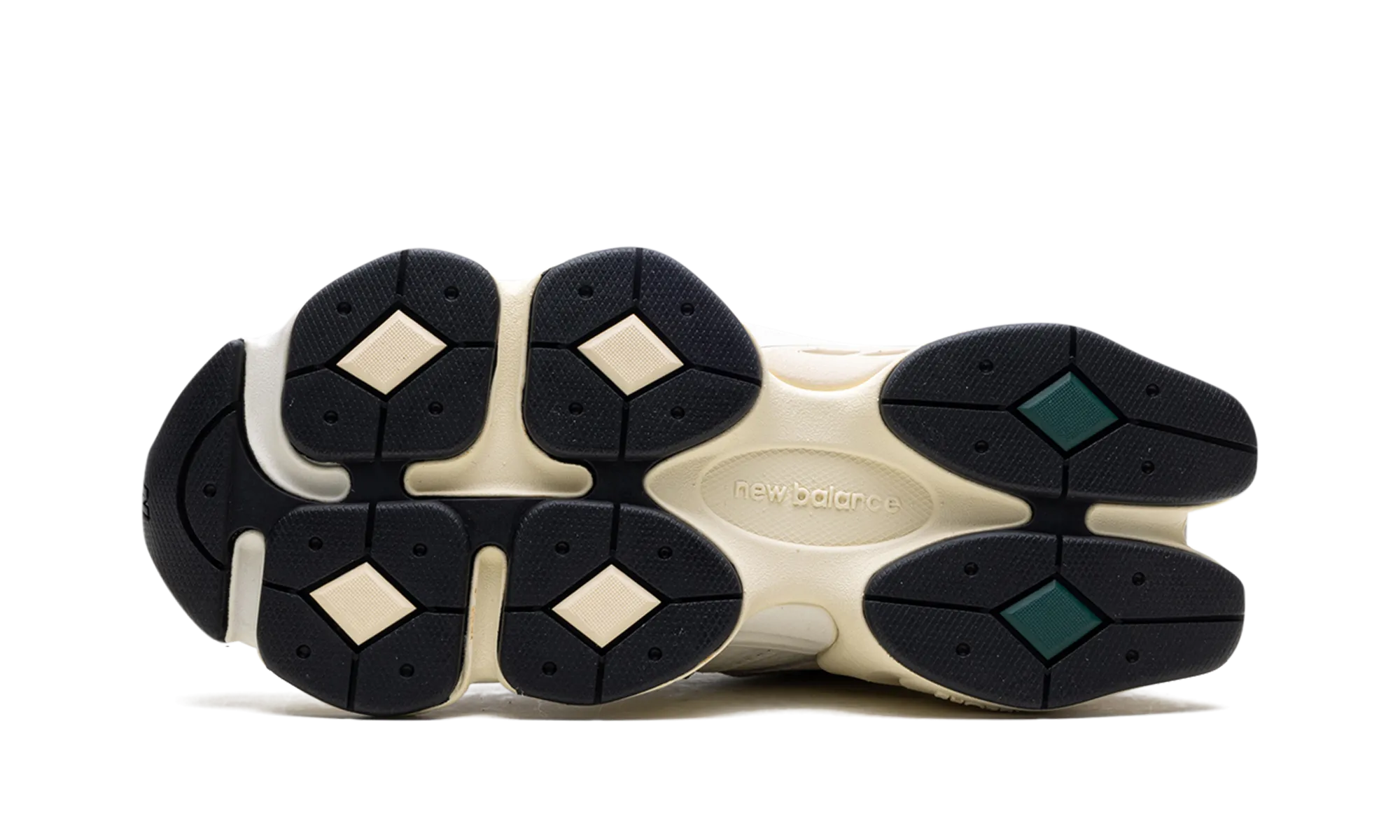 running in a sidewalk area shoes 9060 "Sea Salt Yellow"