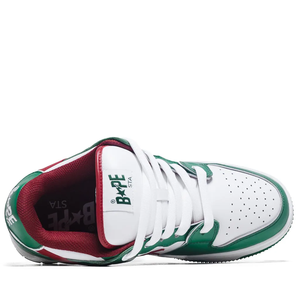 A Bathing Ape New Bape Sk8 Sta #1 M2 - Green/Red MidTop Urban Commute