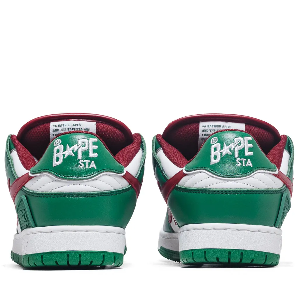 A Bathing Ape New Bape Sk8 Sta #1 M2 - Green/Red Anti Slip Tread Pattern Insole Support
