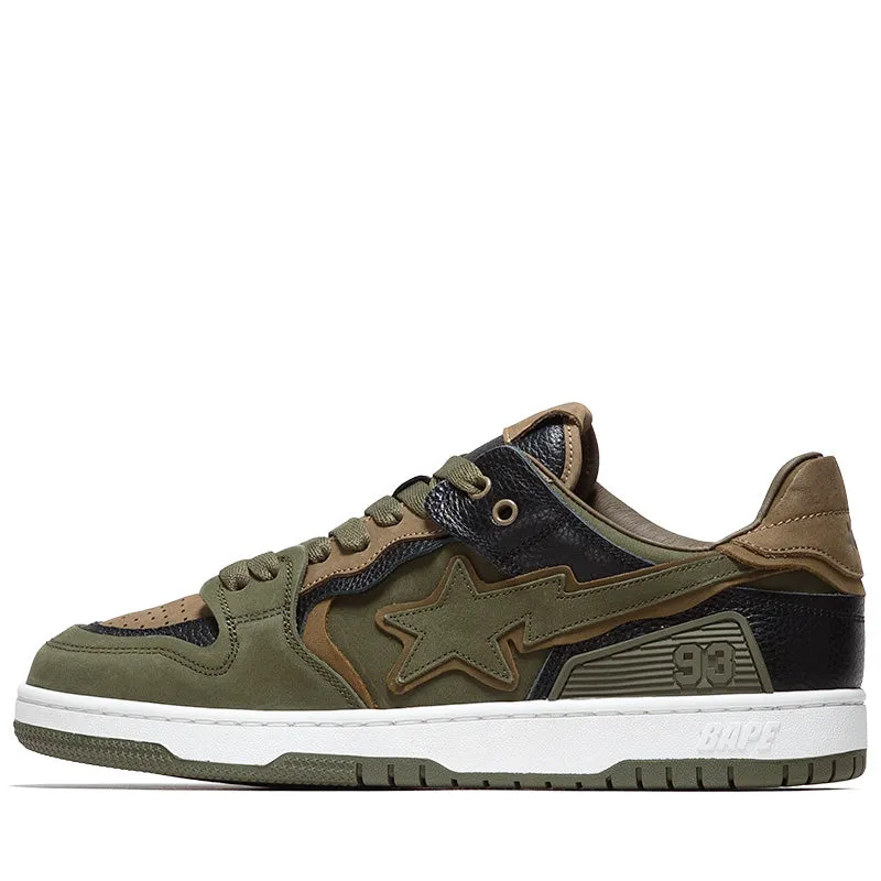 A Bathing Ape Sk8 Sta #6 M1 - Olive Drab Bold Detail