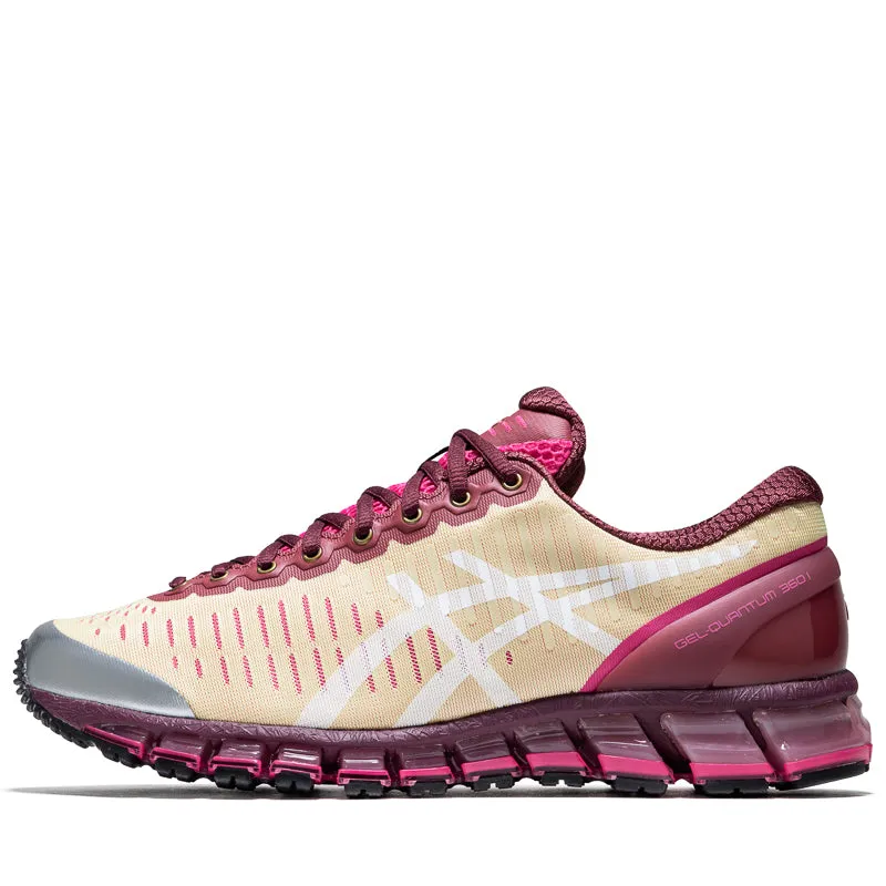 Above The Clouds x Asics Gel-Quantum 360 I - Soft Yellow/Brisket Red All Day Work Vibrant Look