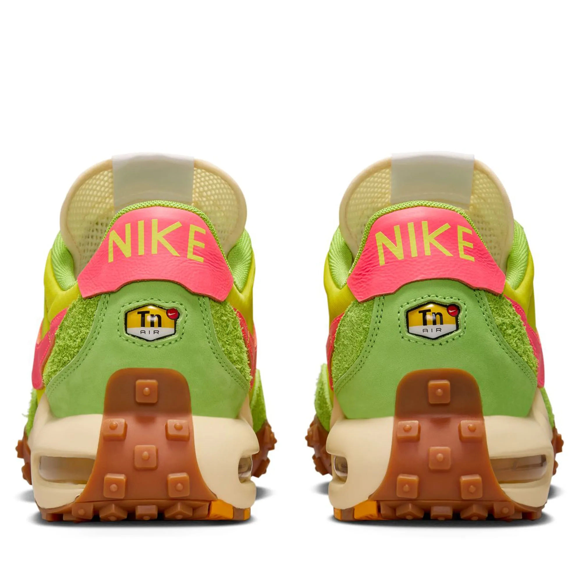 Nike Air Max Waffle SP 2 - Electrolime/Flash Crimson morning run Vegan Material Options