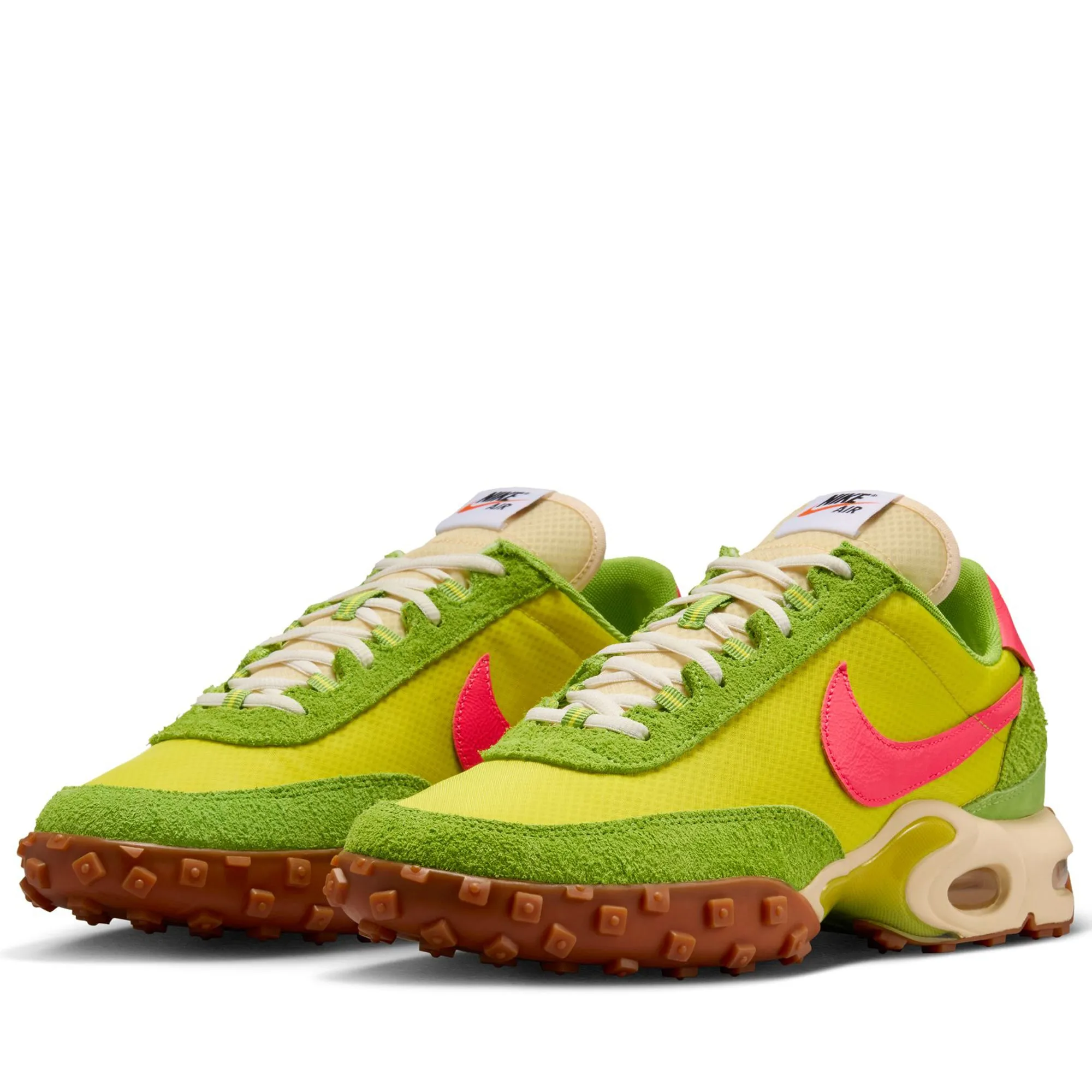 Travel Light MeshUpper Nike Air Max Waffle SP 2 - Electrolime/Flash Crimson