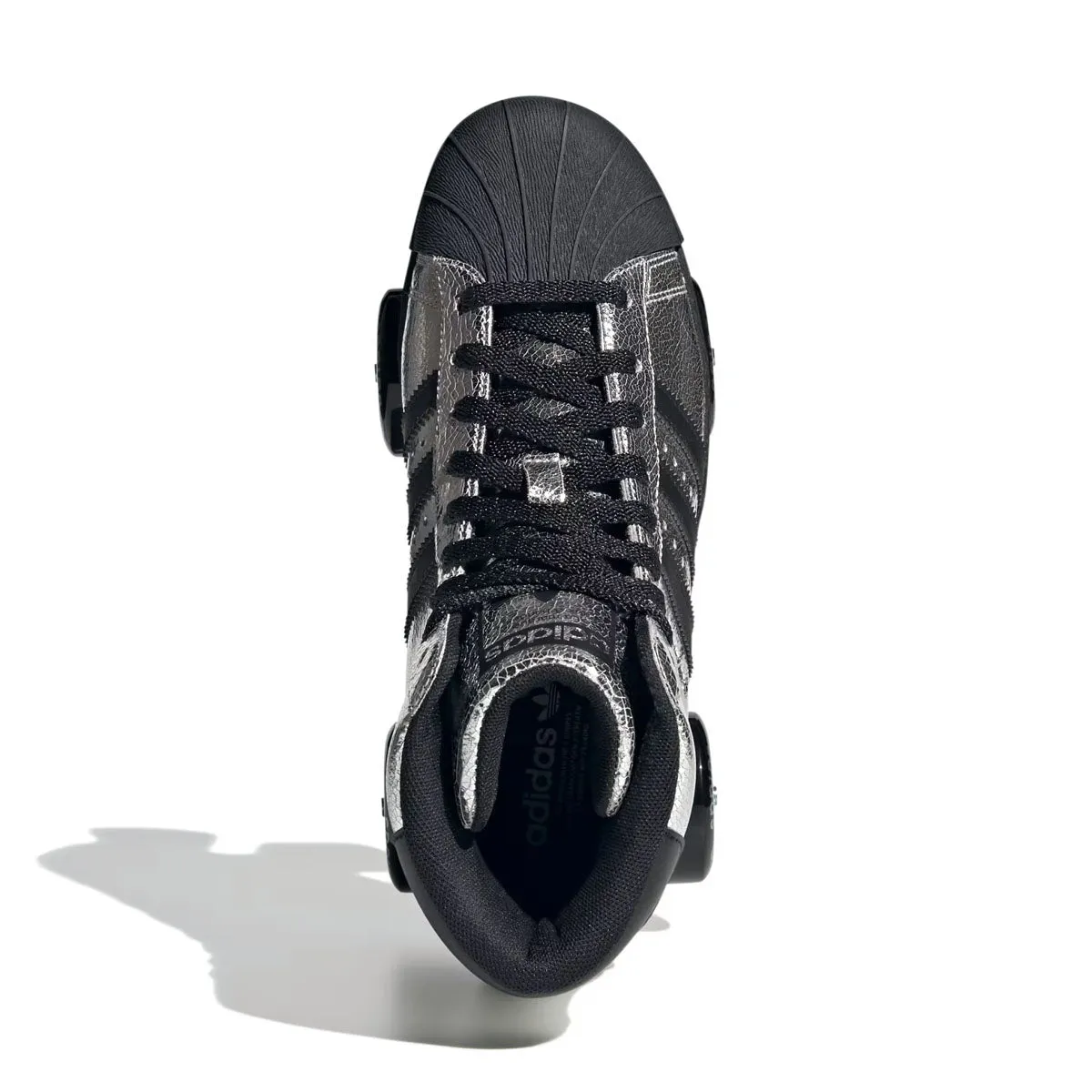 wide - fit Wmns Superstar 82 Roller Skates 'Silver Metallic Core Black'