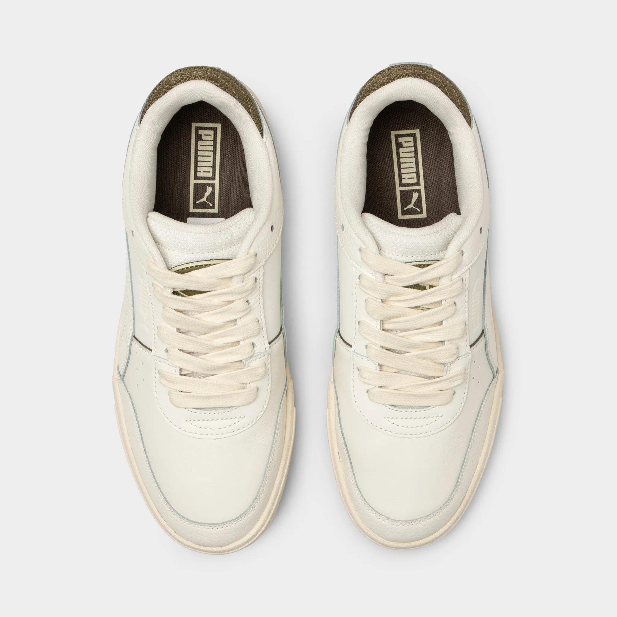 Chase Step Running Inspired PUMA CA Pro Sport Warm White / Alpine Snow - Dark Olive