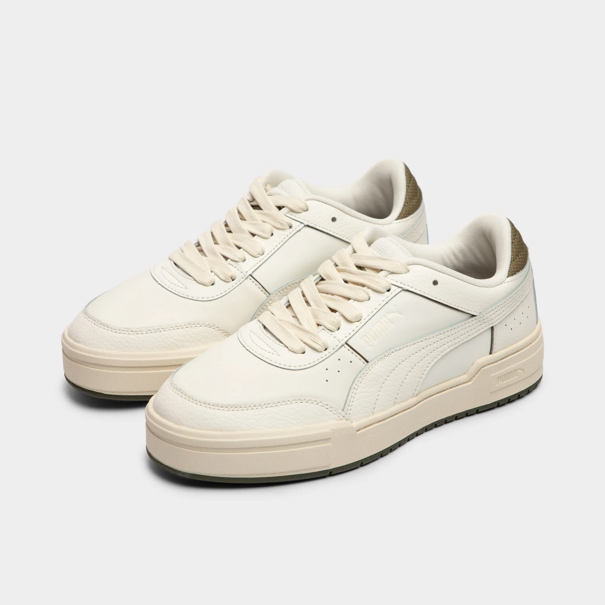 PUMA CA Pro Sport Warm White / Alpine Snow - Dark Olive Plan Step sports shoes