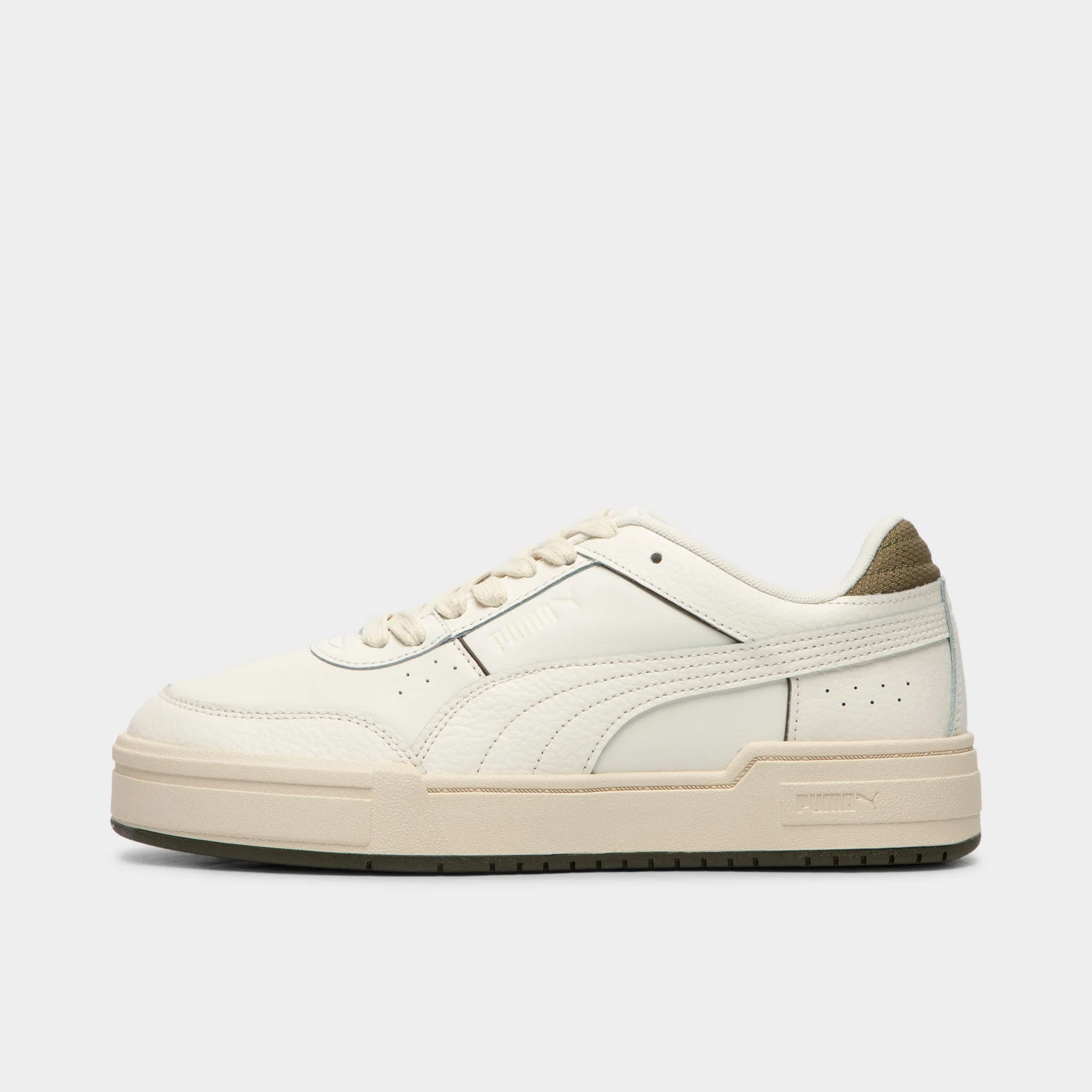 PUMA CA Pro Sport Warm White / Alpine Snow - Dark Olive Formal Mode synthetic leather