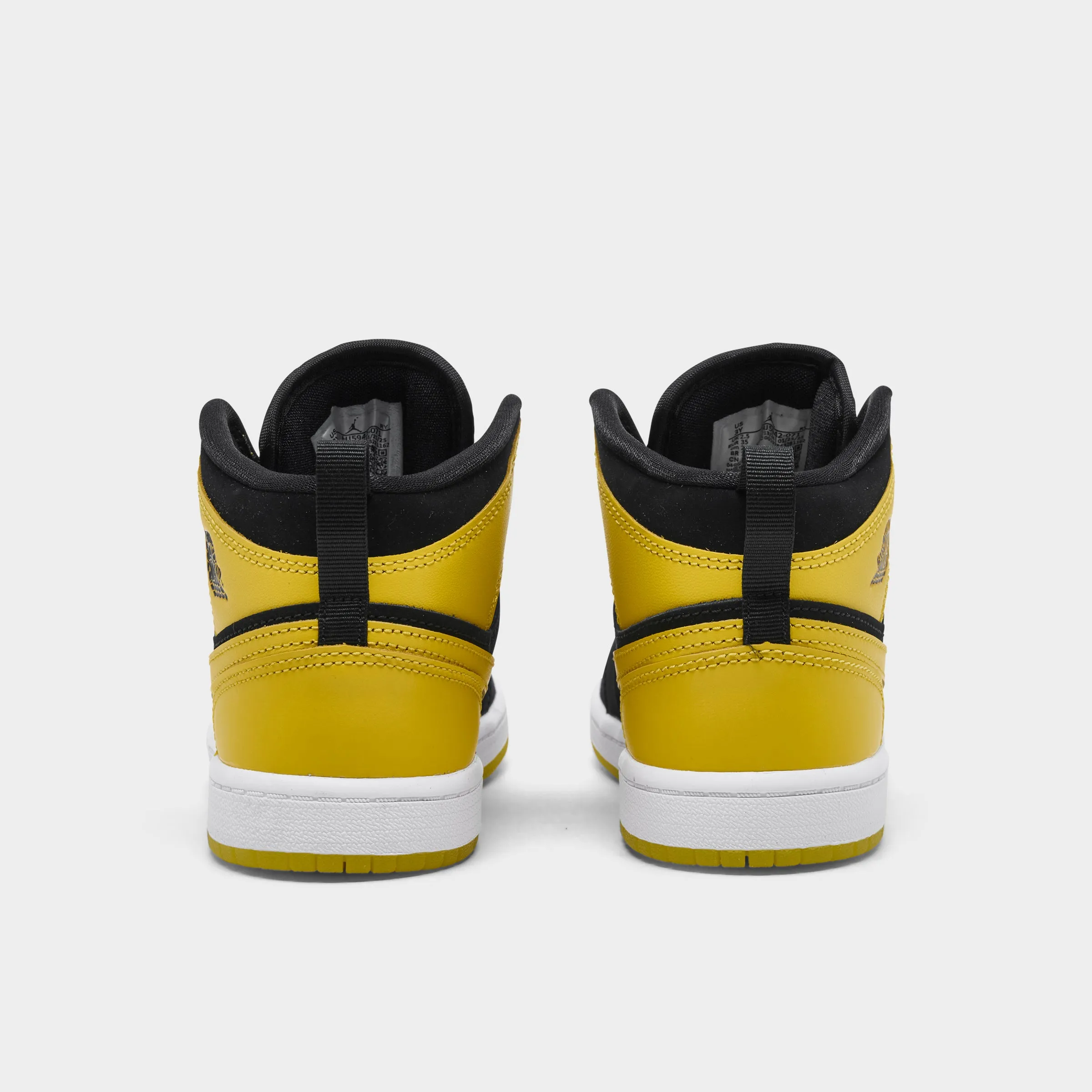 Soft Material Jordan 1 Mid PS Black / Varsity Maize - White