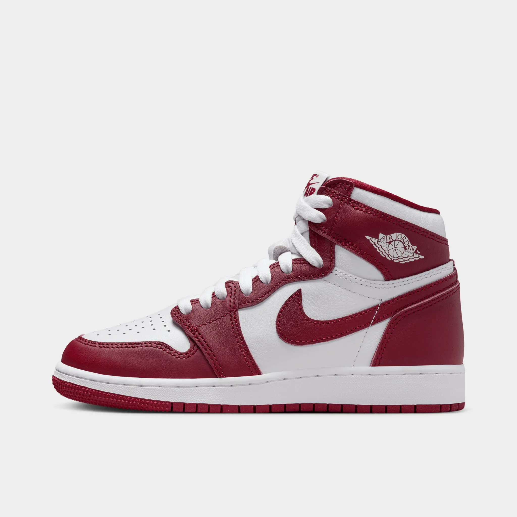 Road Long Jordan 1 Retro High OG GS White / Team Red