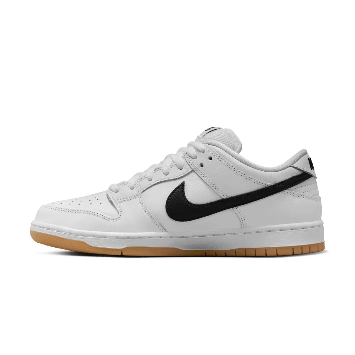 SB Dunk Low Pro 'White Black Gum' Angel Glow
