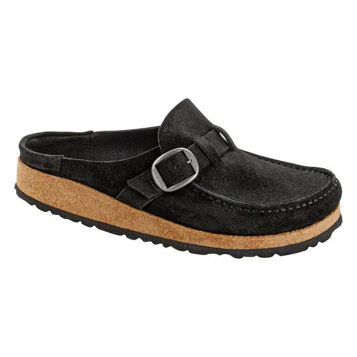 Breathable Upper Shoes Womens Birkenstock Buckley Narrow Black