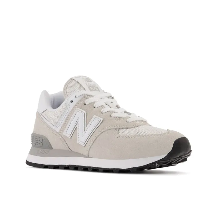 Womens New Balance 574 in Nimbus Cloud/White Mesh Detail Sand Beige