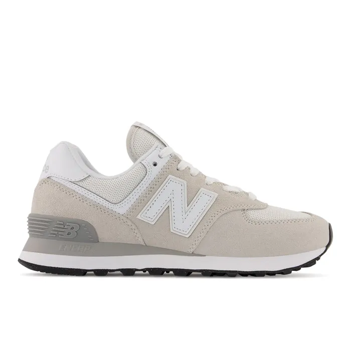 Luxe Look Womens New Balance 574 in Nimbus Cloud/White