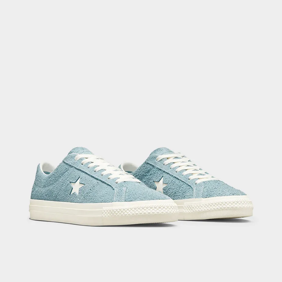 Pond Walk Converse One Star Pro Shaggy Suede Low Cocoon Blue