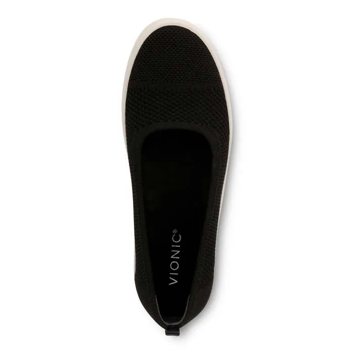 Womens Vionic Uptown Skimmer in Black Fun Hike Bridge Trek