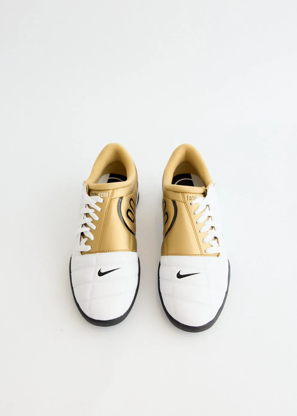 Structured performance Total 90 'White Metallic Gold' Sneakers