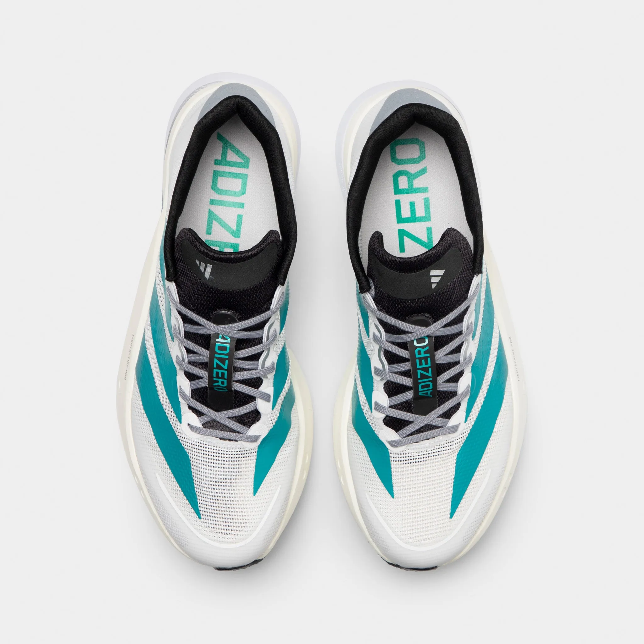 adidas Adizero Boston 13 White / Pure Tea - Grey Dark Edge Comfort Enhancement