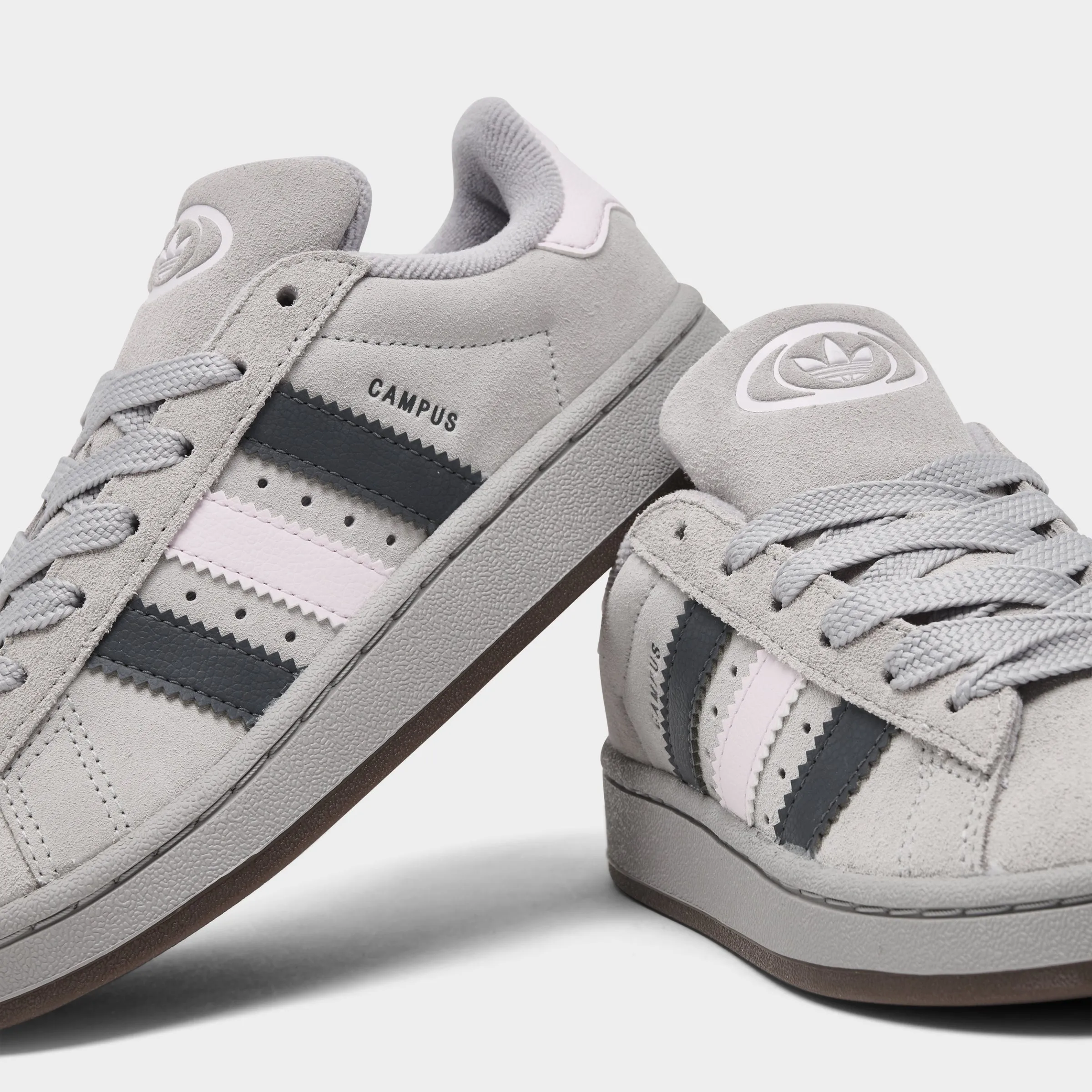 adidas Children's Campus 00s Grey Two / Grey Five - Almost Pink Moisture wicking