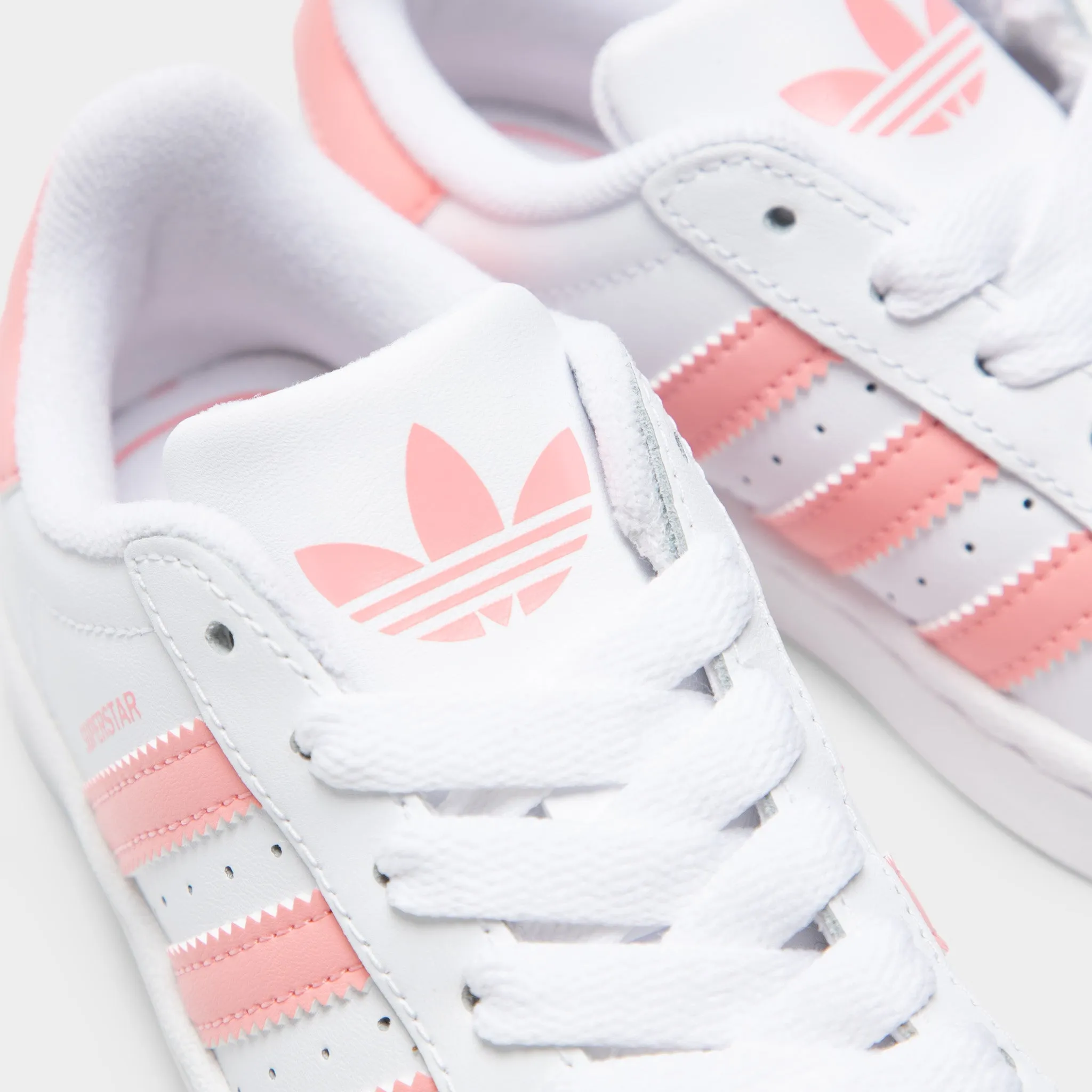 adidas Children's Superstar II White / Semi Pink Spark Happy Move