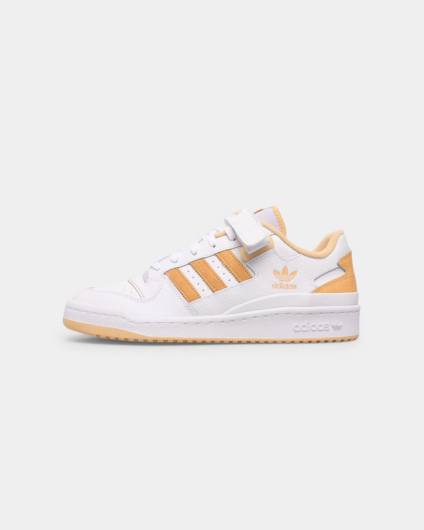 Adidas Forum Low Cloud White/Pulse Amber/Orange Rush Comfortable Wear Jungle Path