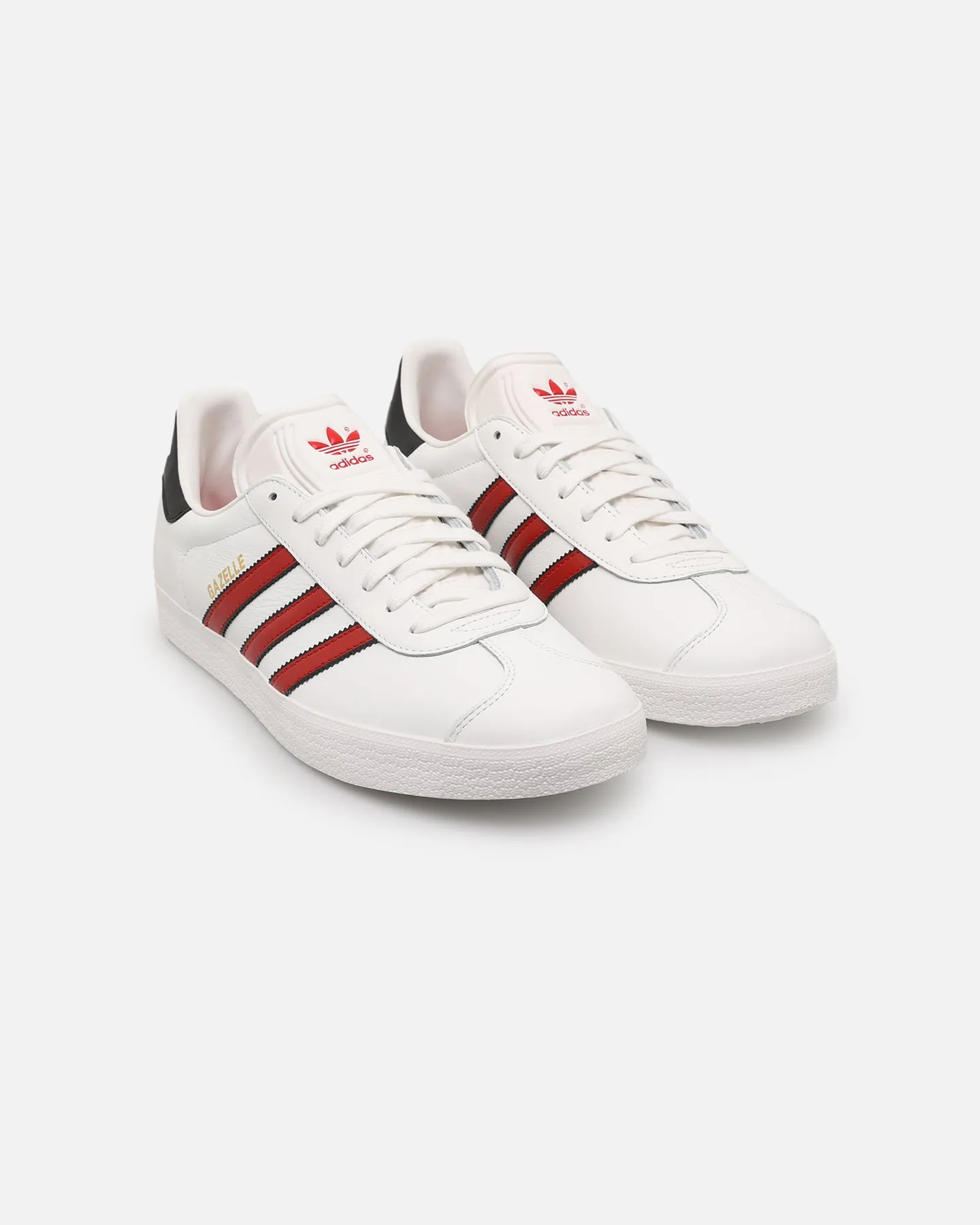 Adidas Gazelle White/Scarlet Flexible