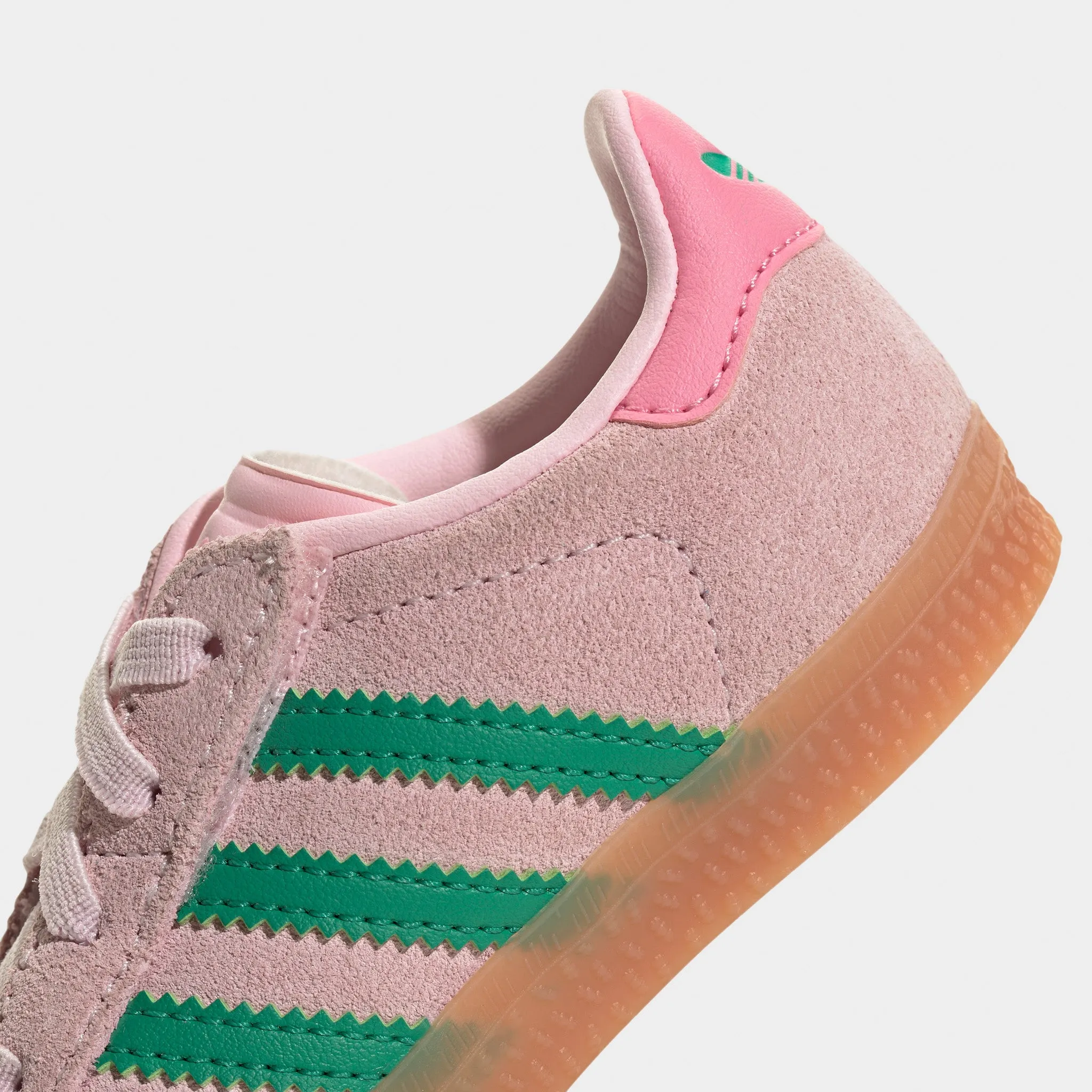 adidas Infants' Gazelle Pink / Green Abrasion resistant