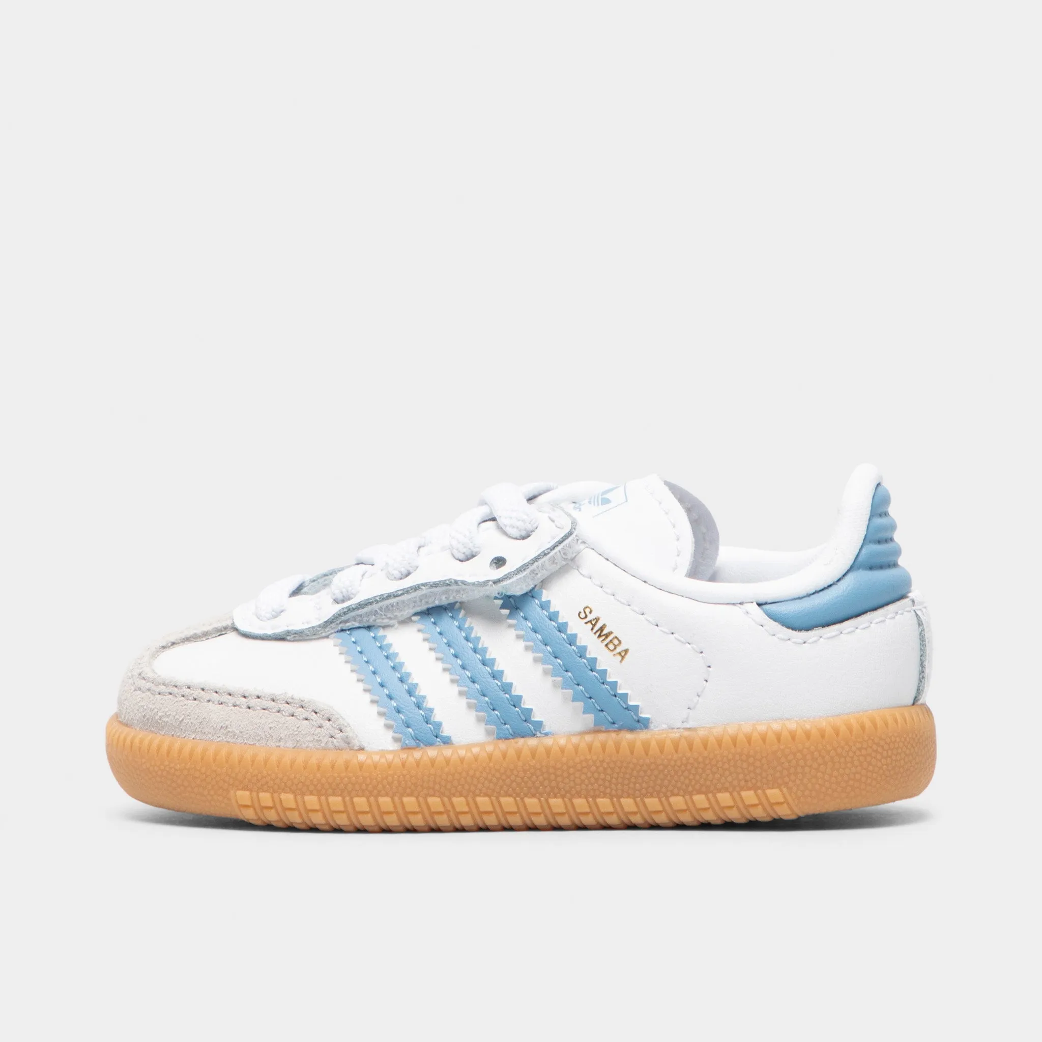 adidas Infants' Samba OG White / Ash Blue - Gum Comfort Padding