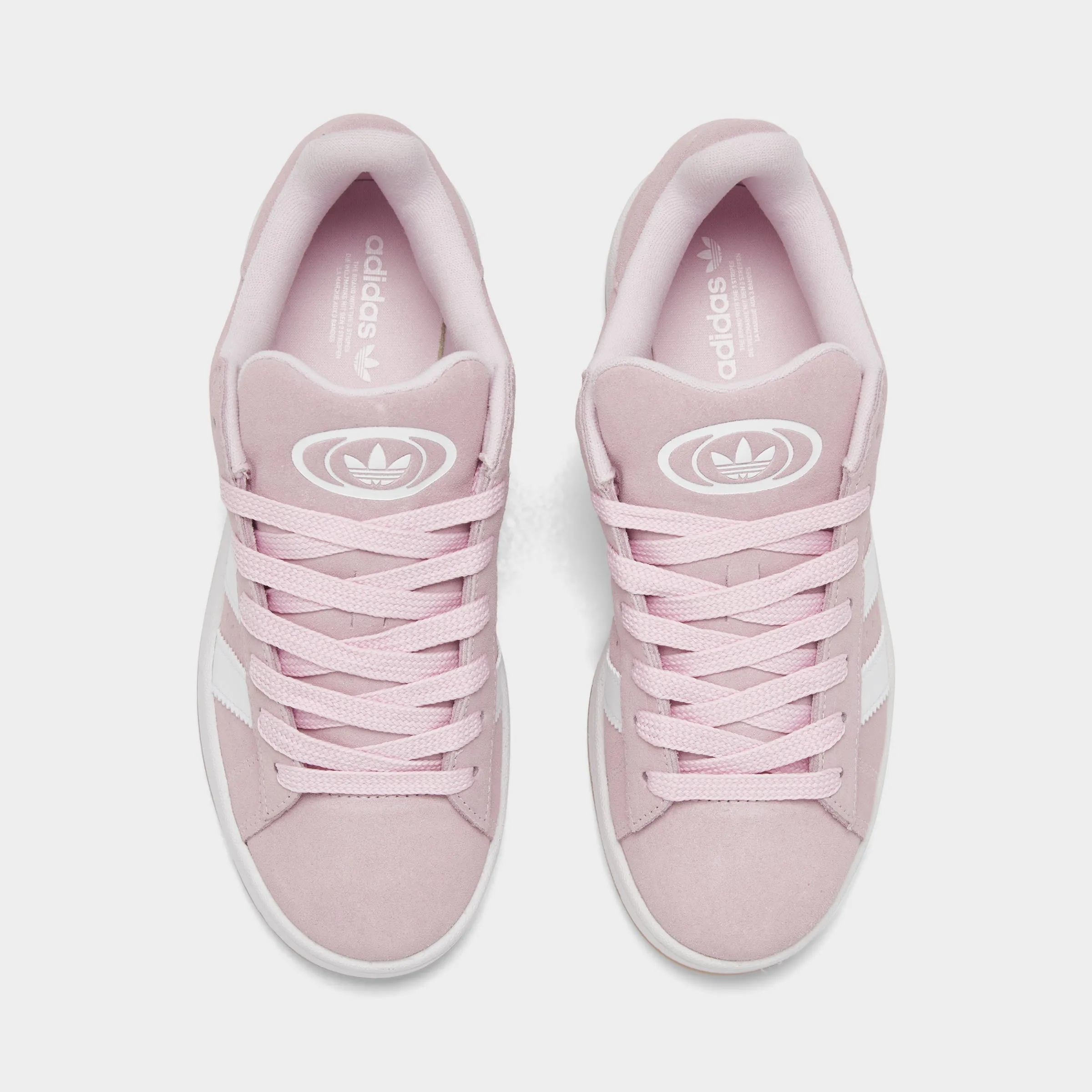 adidas Juniors' Campus 00s Clear Pink / White - Gum Rich Glow