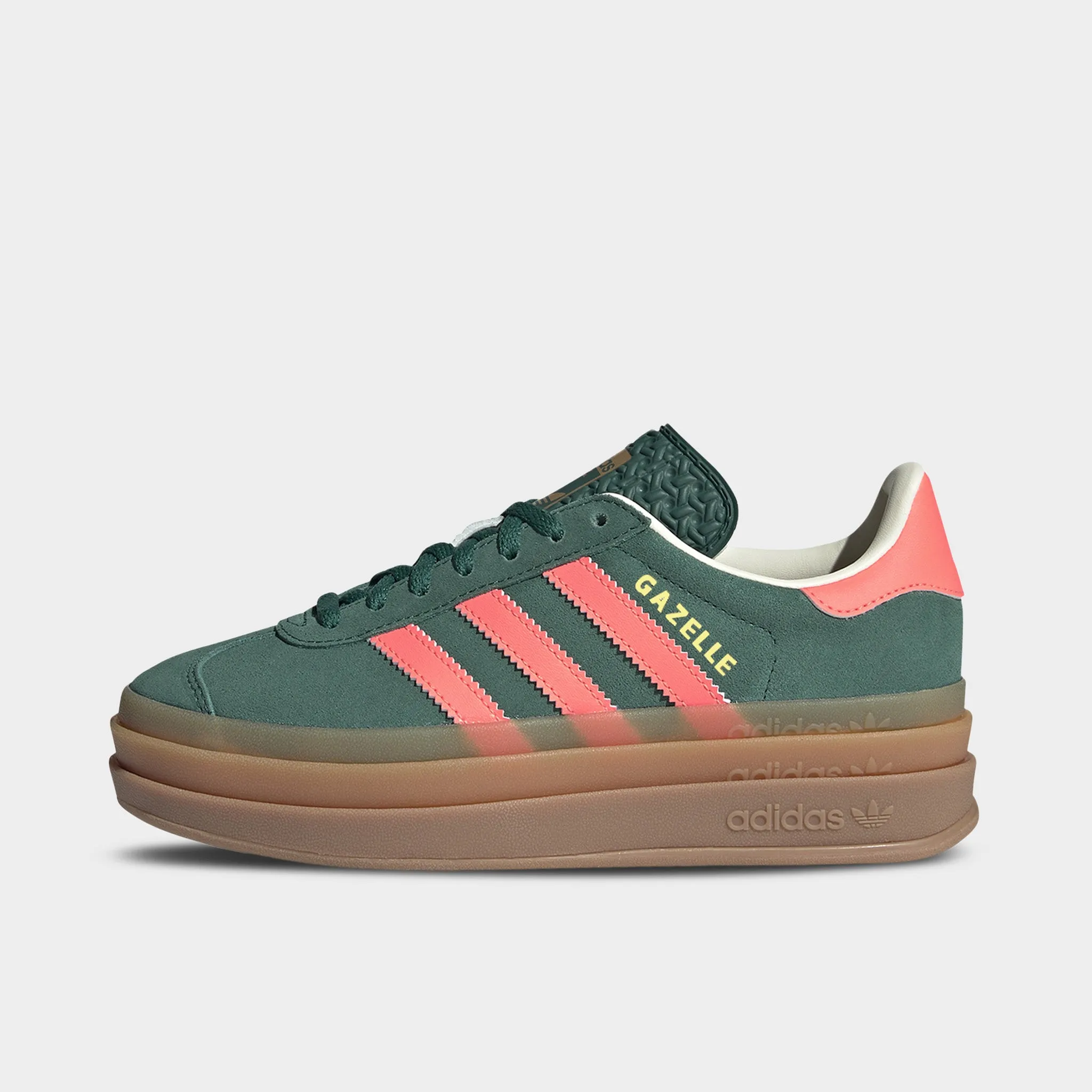 Torsion control adidas Juniors' Gazelle Bold Green / Orange