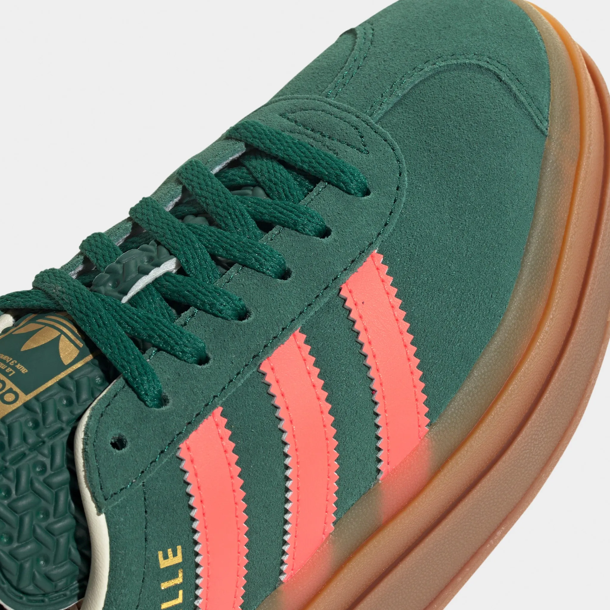 Calm Mood adidas Juniors' Gazelle Bold Green / Orange