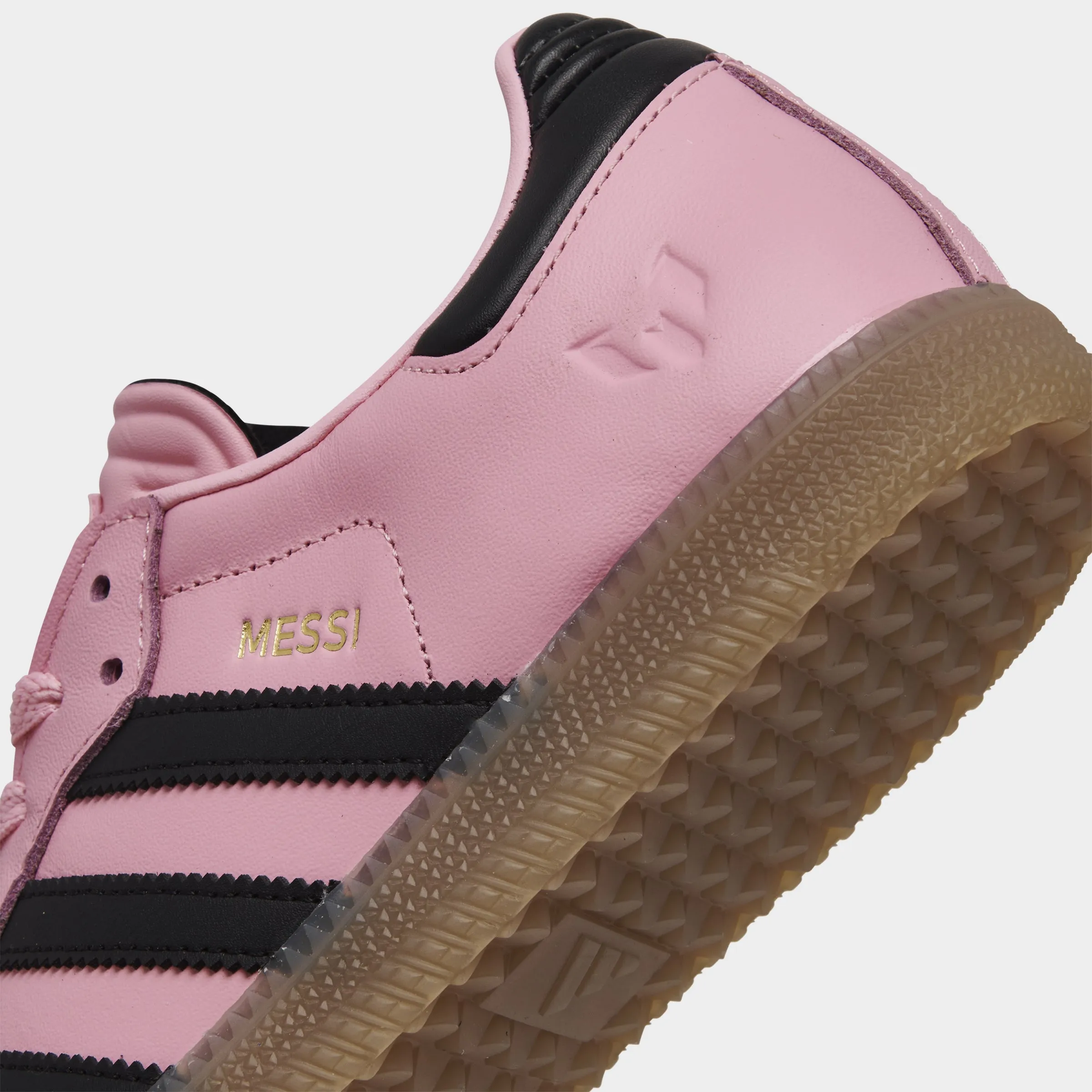 adidas Juniors' Samba Messi Light Pink / Core Black - Gum Daily Motion Easy Movement