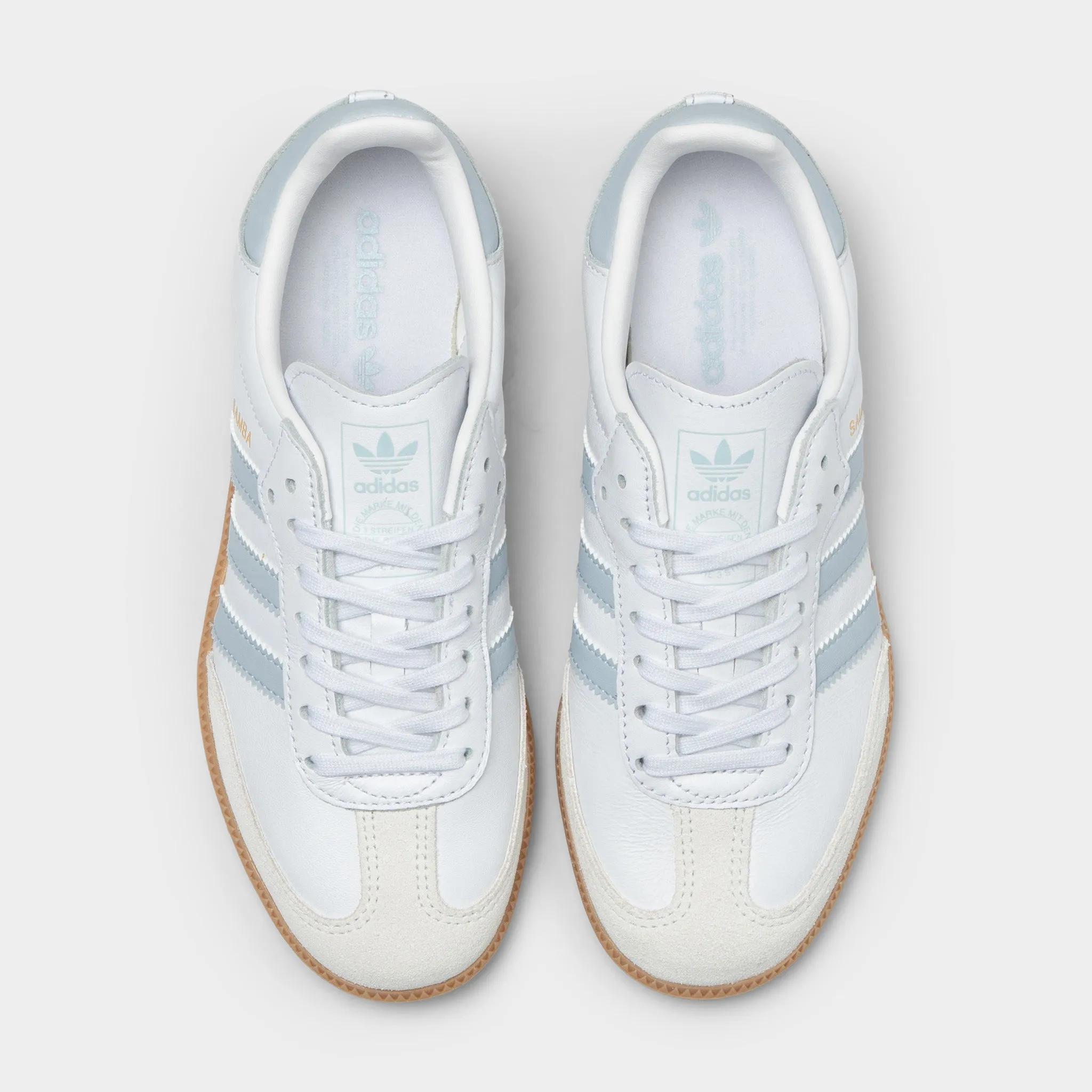 Pearl Shine adidas Juniors' Samba OG White / Halo Blue - Gum